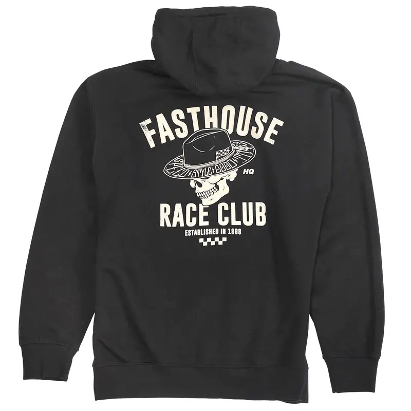 Fasthouse Hq Club Hooded Pullover - Black 1