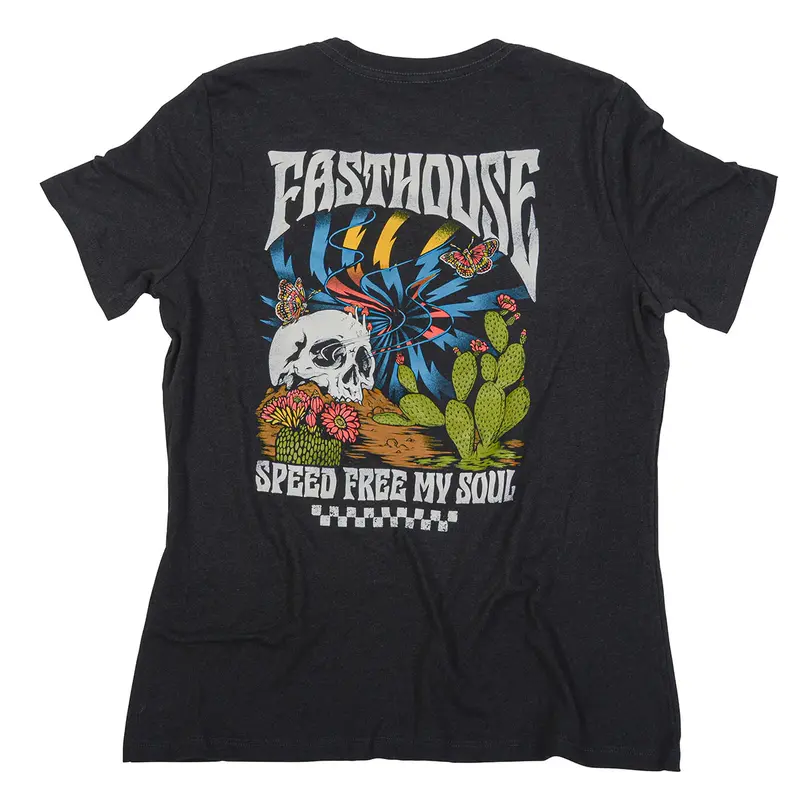Fasthouse Illusion Tee - Womens - Black Slub 1