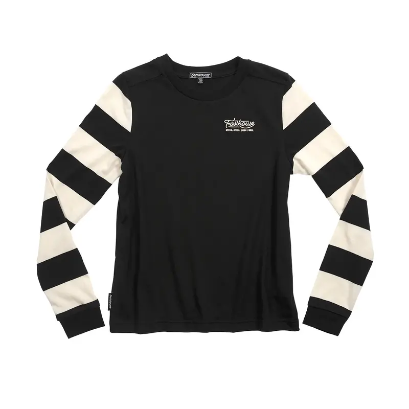 Fasthouse Jailbreak Stripe Long Sleeve Tee - Youth - Black 1