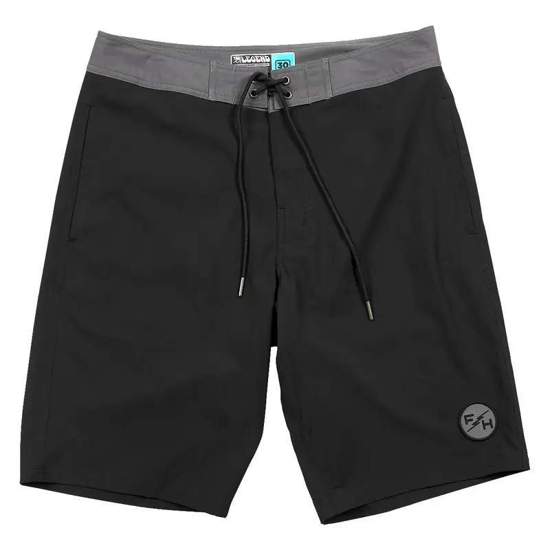 Fasthouse Legend 21" 3 Pocket Solid Boardshort - Black 1