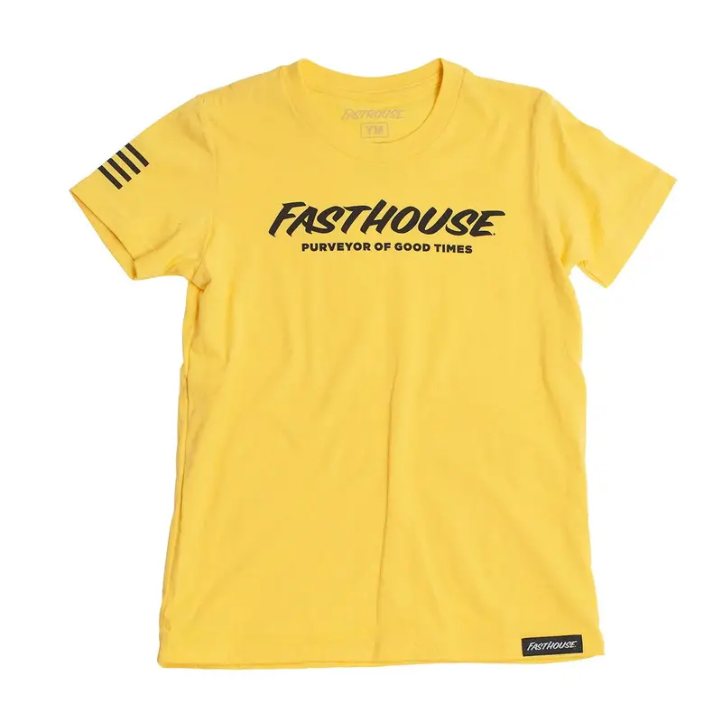 Fasthouse Logo Tee - Girls - Heather Gold 1
