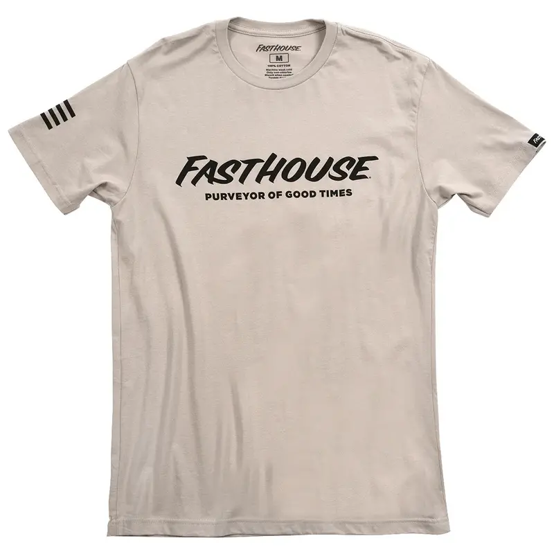 Fasthouse Logo Tee - Light Gray 1