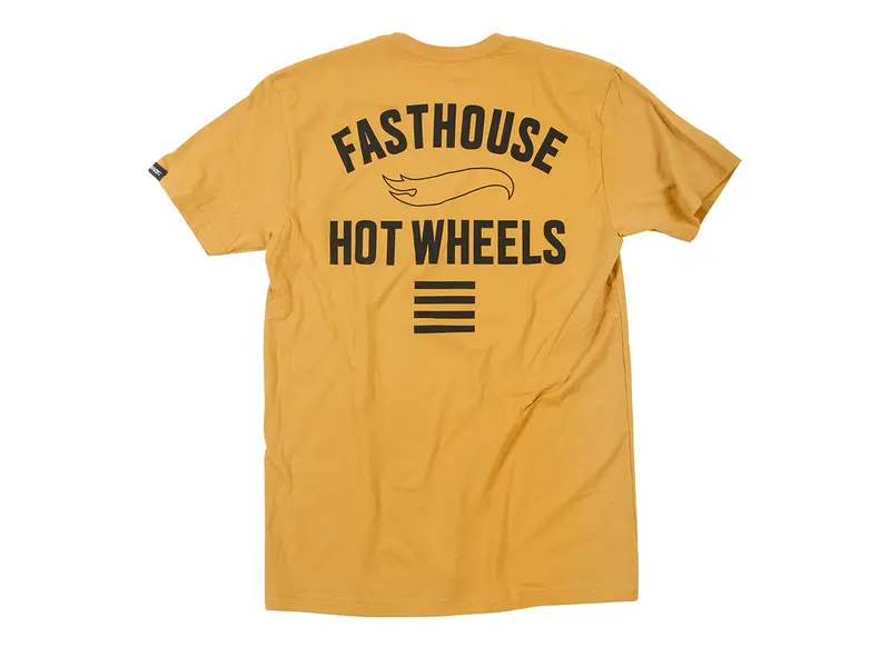 Fasthouse Major Hot Wheels Tee - Youth - Vintage Gold 2