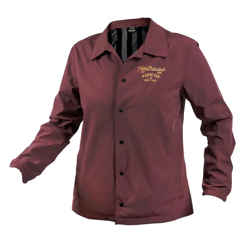 Fasthouse Novel Coaches Jacket - Womens - Maroon 1