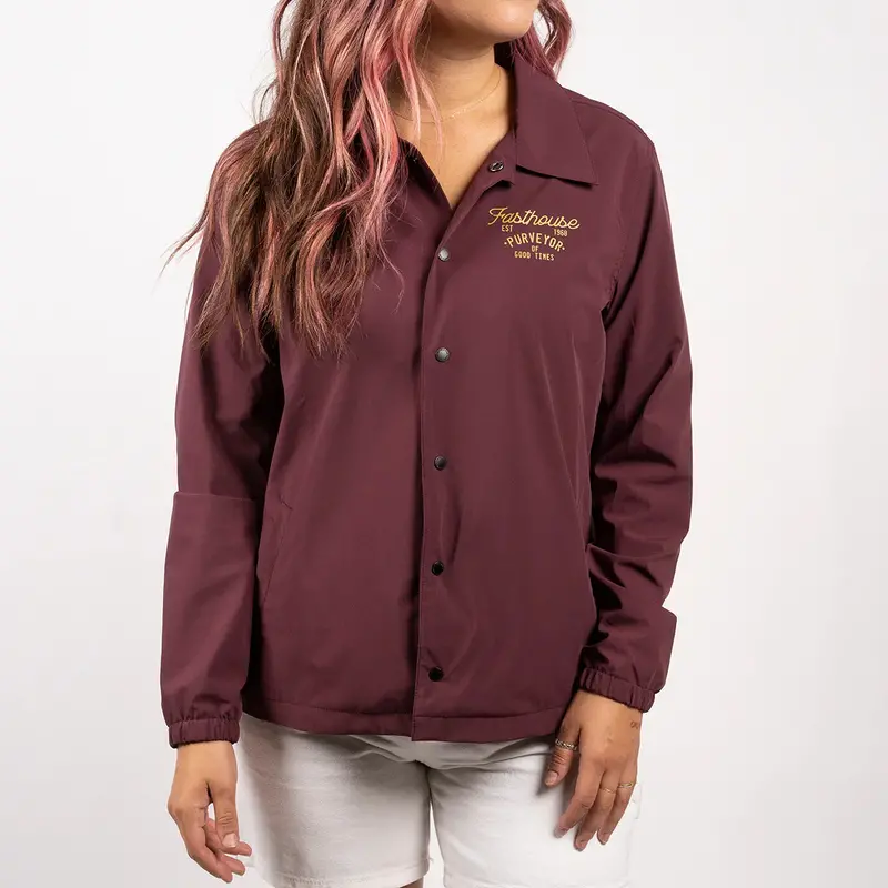 Fasthouse Novel Coaches Jacket - Womens - Maroon 2