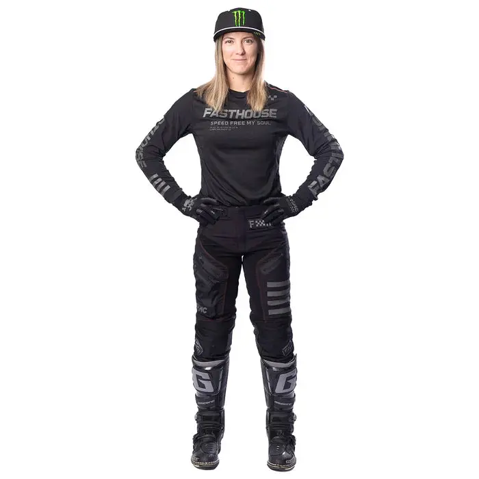 Fasthouse Off-Road Sand Cat Jersey - Womens - Black 3