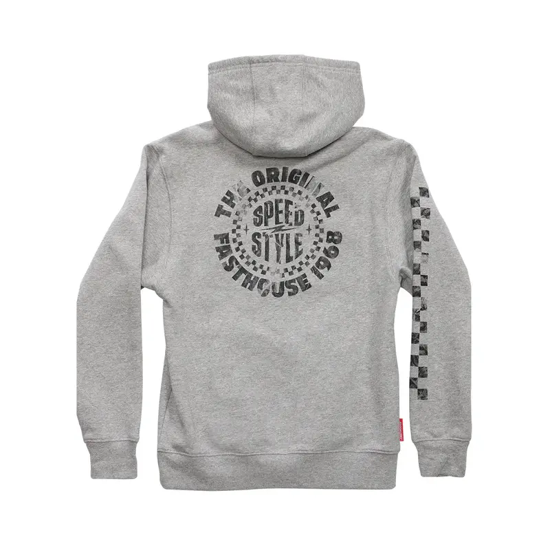 Fasthouse Origin Hooded Pullover - Youth - Heather Gray 1