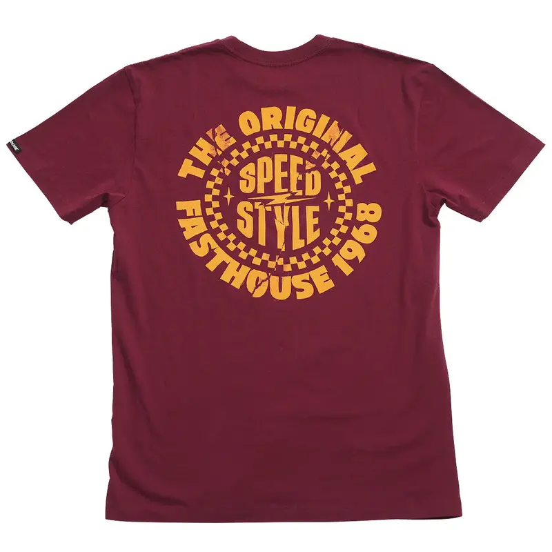 Fasthouse Origin Tee - Maroon 1