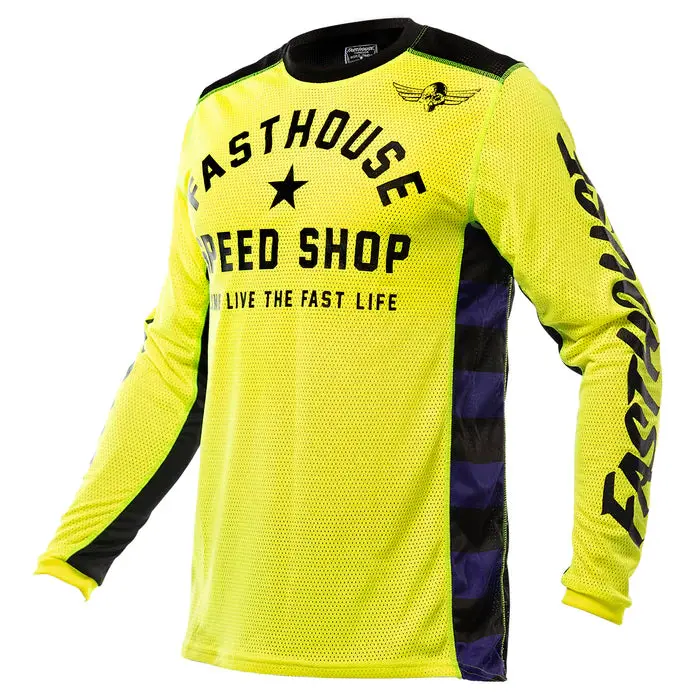 Fasthouse Originals Air Cooled Jersey - Youth - High Viz-Black 1