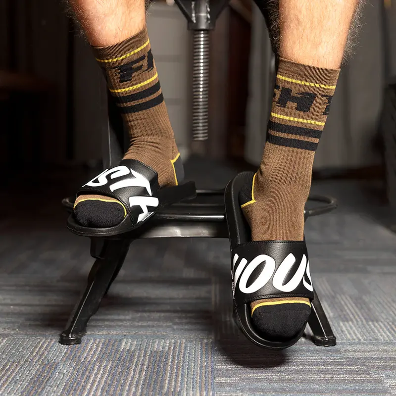 Fasthouse Orion Sock - Heather Brown 2