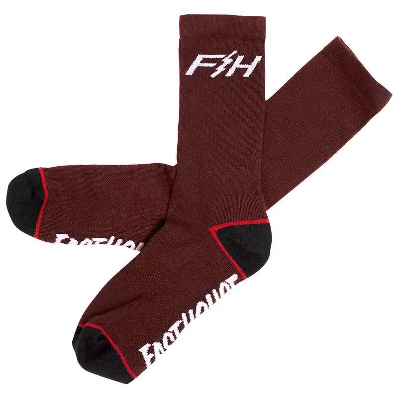 Fasthouse Outland Sock - Heather Maroon 1