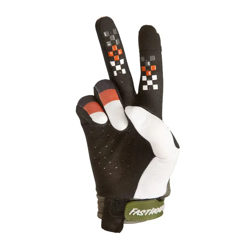 Fasthouse Pacer Mtb Glove - Youth - Olive-White 2