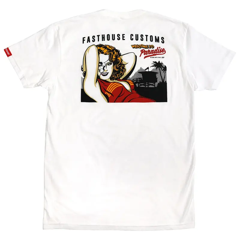 Fasthouse Paradise Tee - White 1