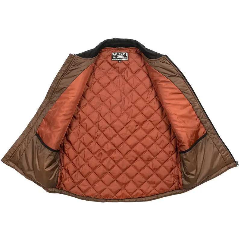 Fasthouse Prospector Puffer Vest - Black-Brown 2