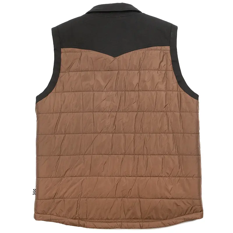 Fasthouse Prospector Puffer Vest - Black-Brown 4