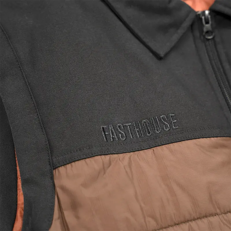 Fasthouse Prospector Puffer Vest - Black-Brown 5