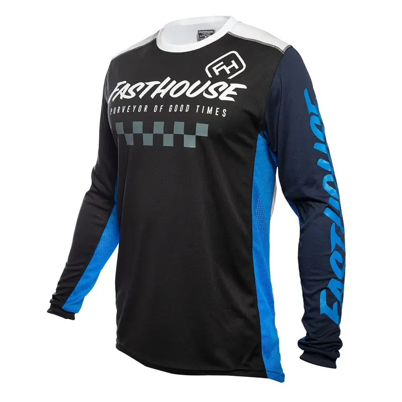 Fasthouse Rally Jersey - Black-Blue 1