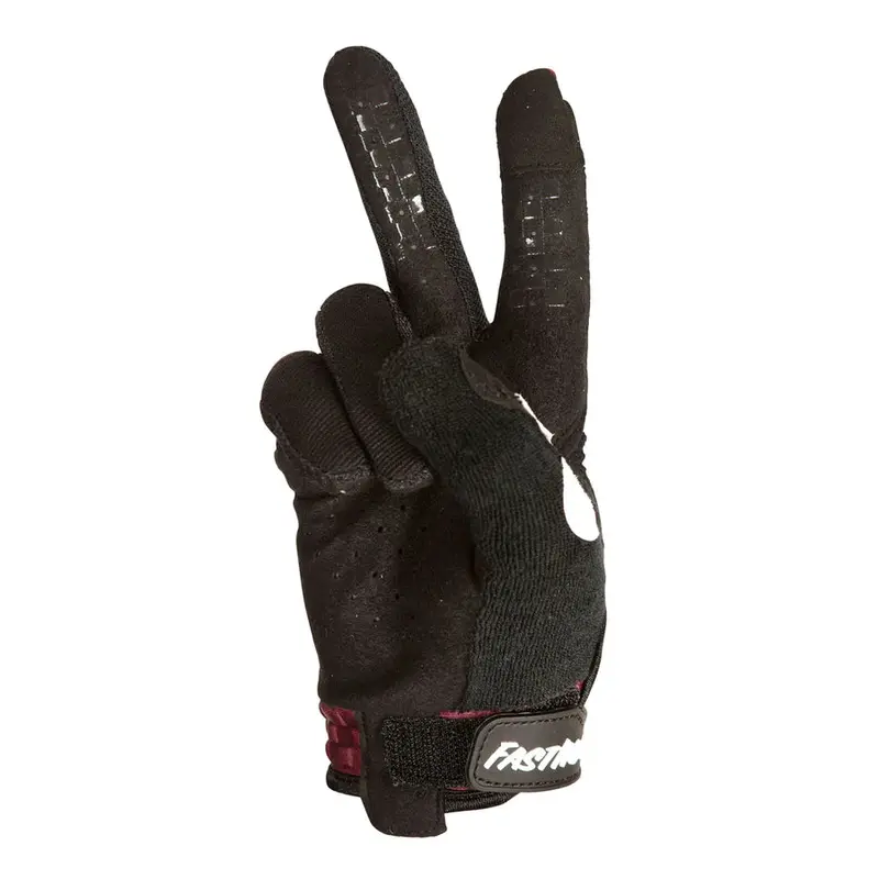 Fasthouse Ridgeline+ Mtb Glove - Youth - Maroon-Black 2
