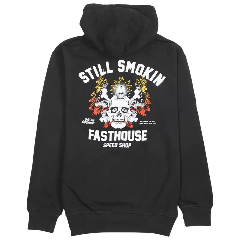 Fasthouse Smoke & Octane Hooded Pullover - Black 1
