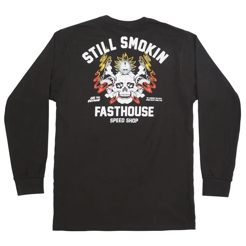 Fasthouse Smoke & Octane Long Sleeve Tee - Black 1