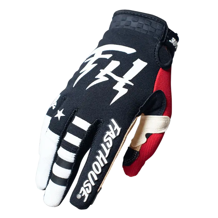 Fasthouse Speed Style Bereman Glove - Youth - Black-Cream 1