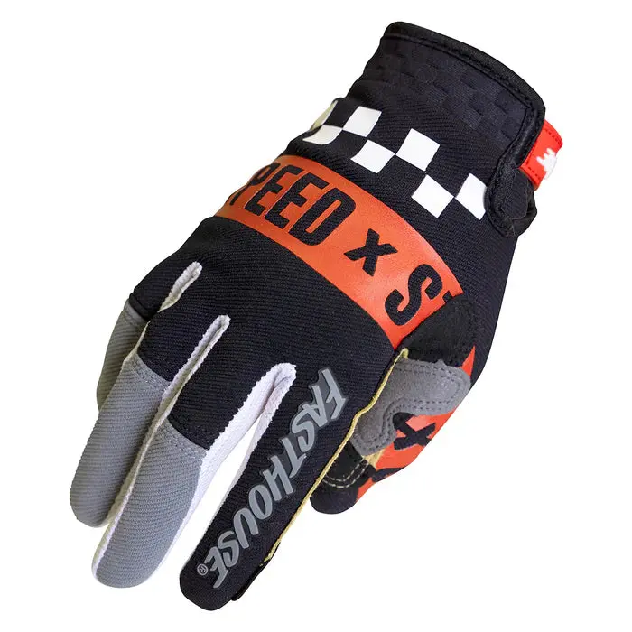 Fasthouse Speed Style Domingo Glove - Youth - Gray-Black 1