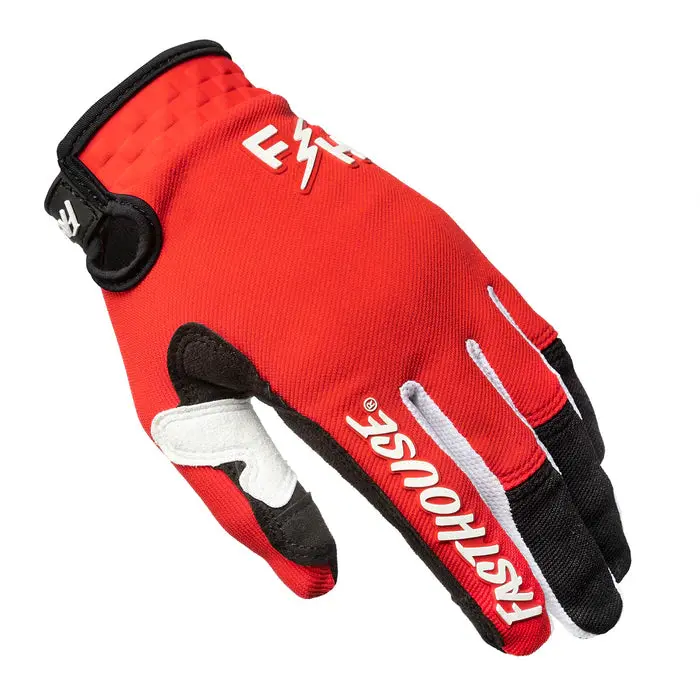 Fasthouse Speed Style Glove - Youth - Red-Black 3