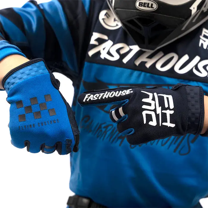 Fasthouse Speed Style Hot Wheels Glove - Youth - Electric Blue 4