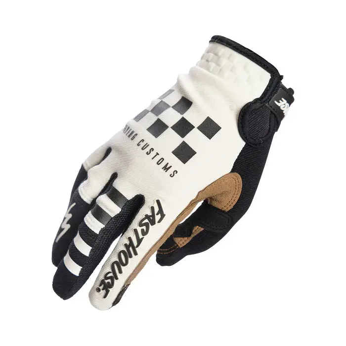 Fasthouse Speed Style Hot Wheels Glove - Youth - White-Black 1