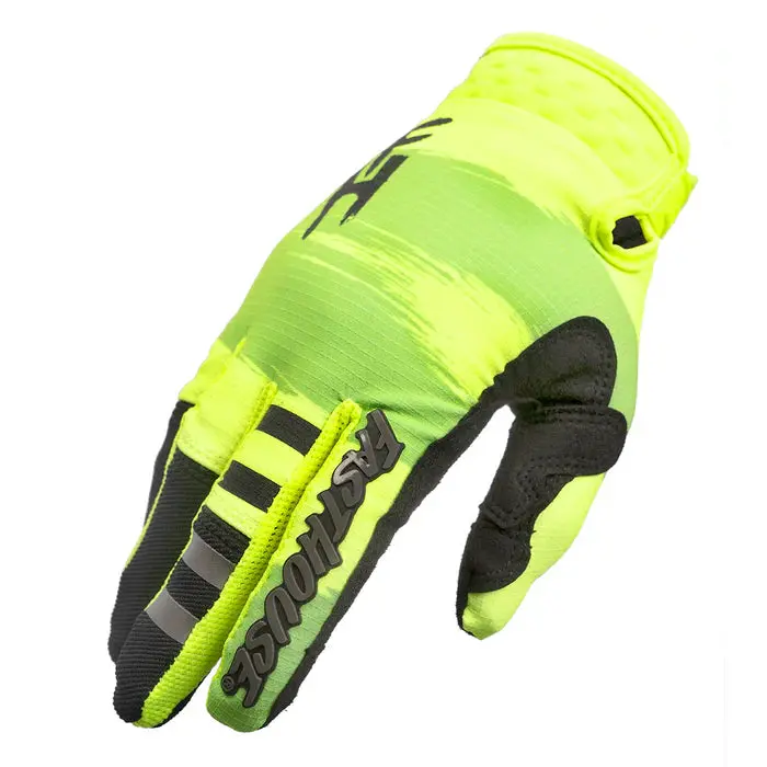 Fasthouse Speed Style Jester Glove - Hi Viz-Black 1