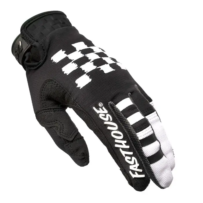 Fasthouse Speed Style Jester Glove - Hi Viz-Black 3