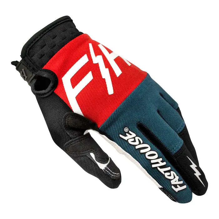 Fasthouse Speed Style Omega Glove - Red-Slate 2