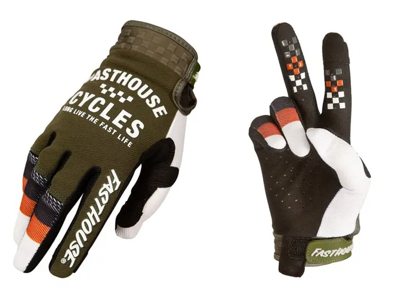 Fasthouse Speed Style Pacer Mtb Glove - Olive-White 1