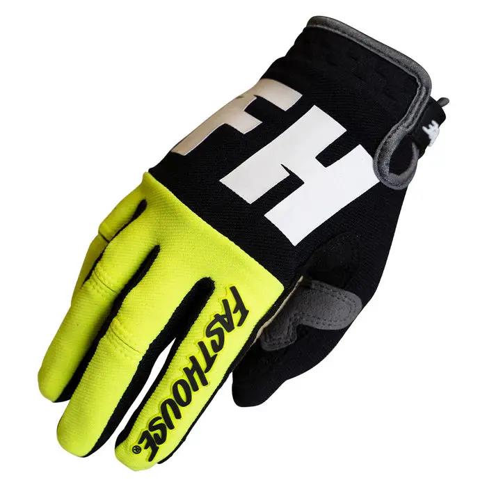 Fasthouse Speed Style Remnant Glove - Black-Hi Viz 1