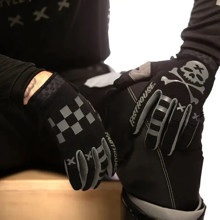 Fasthouse Speed Style Rufio Glove - Black-Gray 4