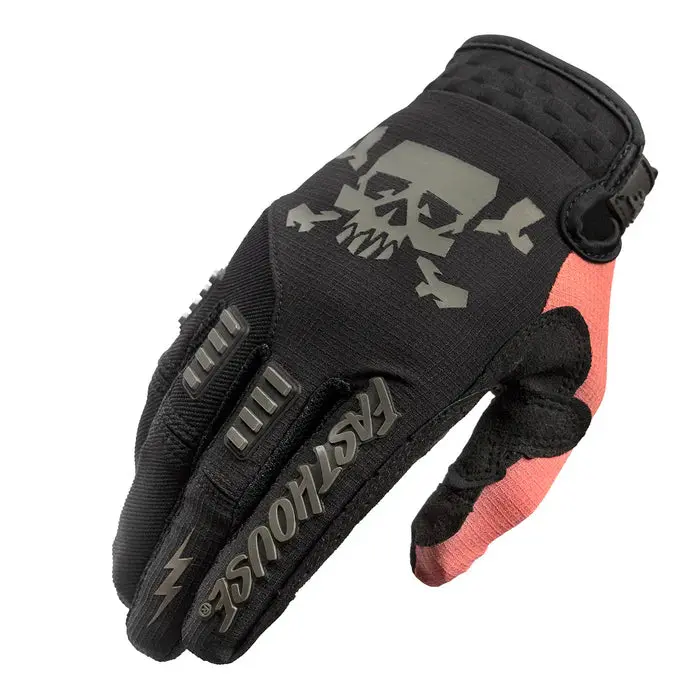 Fasthouse Speed Style Sand Cat Glove - Mauve-Black 1