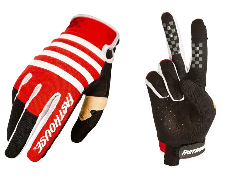 Fasthouse Speed Style Striper Mtb Glove - Red-Black 1