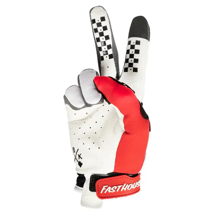 Fasthouse Speed Style Twitch Glove - Youth - Black-Red 2