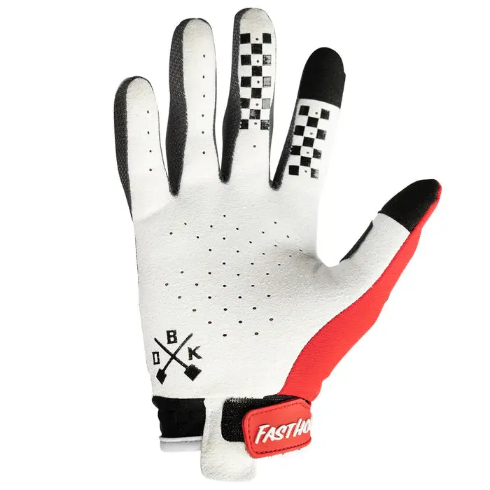 Fasthouse Speed Style Twitch Glove - Youth - Black-Red 4