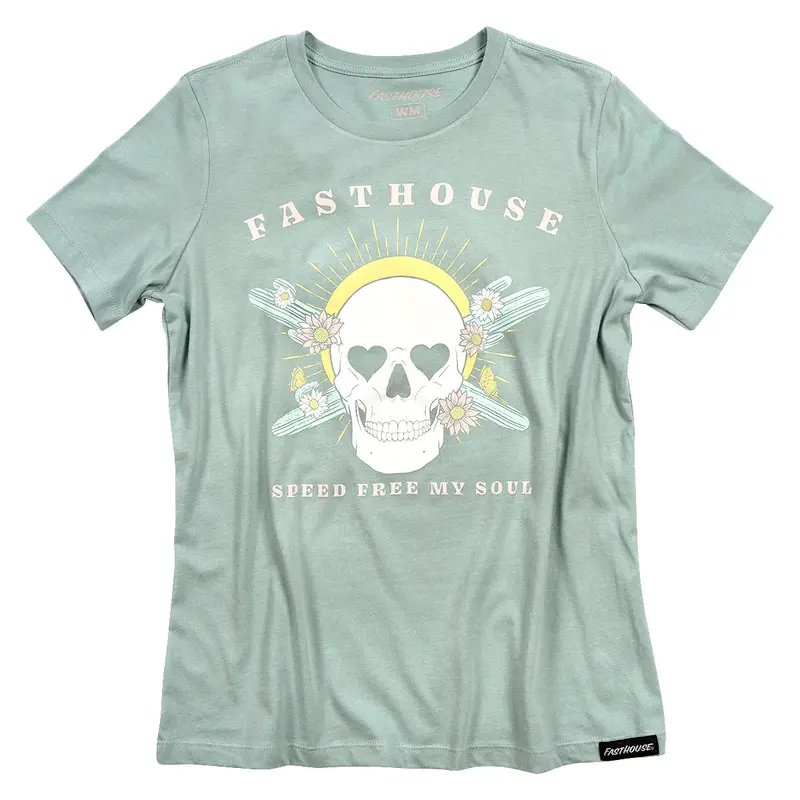 Fasthouse Spirited Tee - Womens - Dust Blue 1
