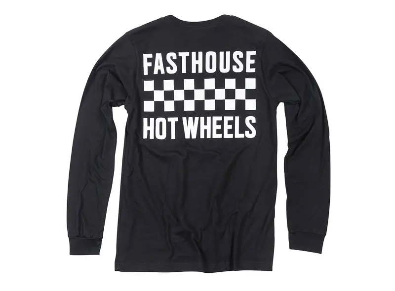 Fasthouse Stacked Hot Wheels Long Sleeve Tee - Youth - Black 2