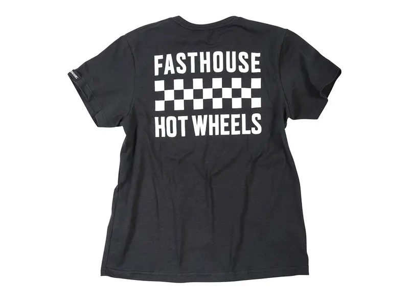 Fasthouse Stacked Hot Wheels Tee - Black 2