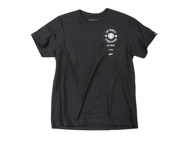 Fasthouse Stacked Hot Wheels Tee - Youth - Black 1