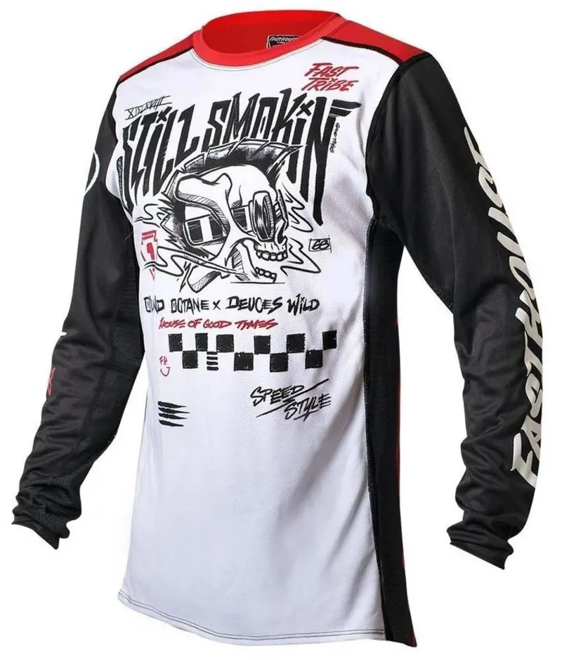 Fasthouse Still Smokin 21 Jersey - White-Red 1