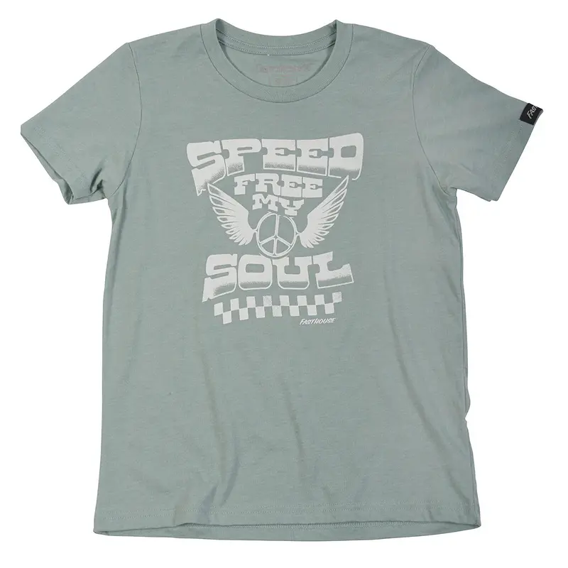 Fasthouse Sunshine Tee - Girls - Heather Blue 1