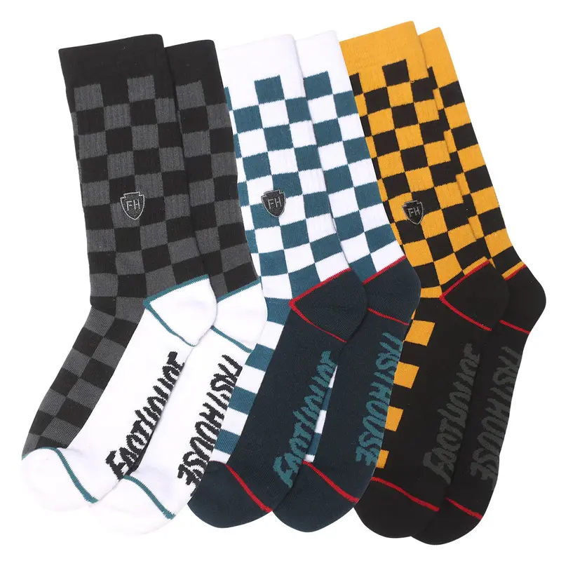 Fasthouse Triple Check Socks - 3 Pack - Multi 1