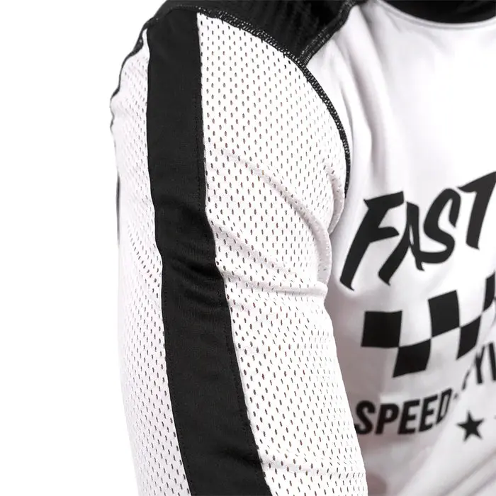 Fasthouse Usa Air Cooled Originals Jersey - Youth - White-Black 3