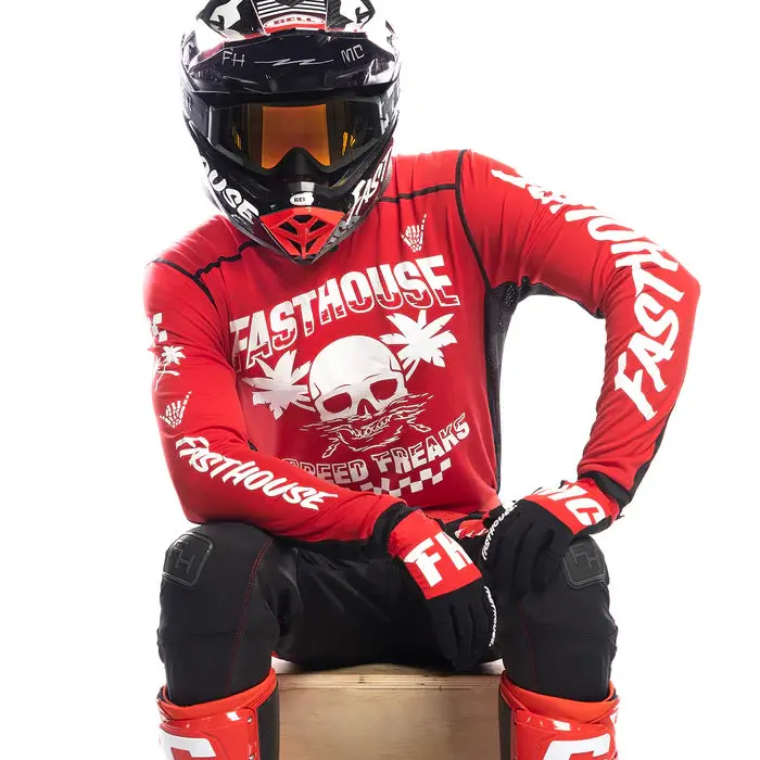 Fasthouse Usa Grindhouse Subside Jersey - Red 2