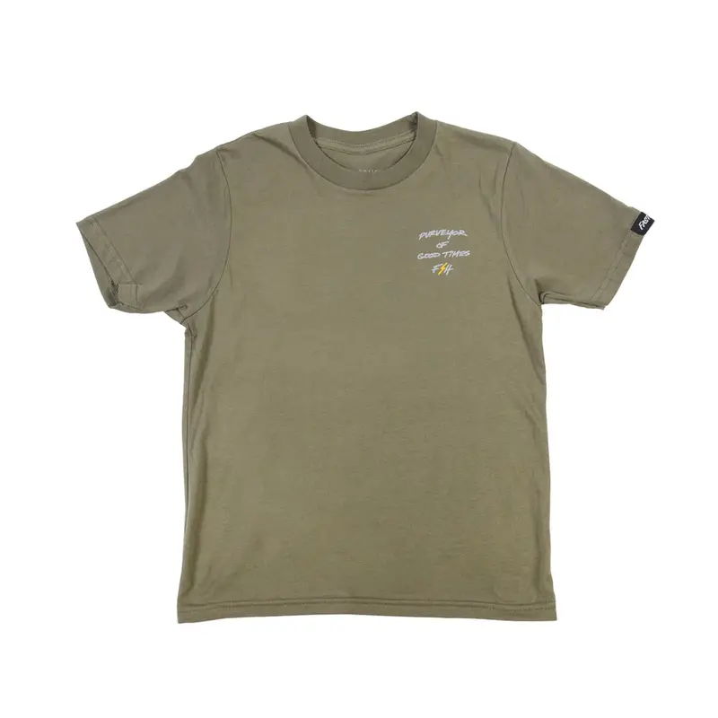 Fasthouse Venom Tee - Youth - Light Olive 1
