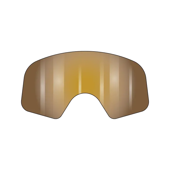 Fasthouse Vonzipper Beefy Spare Lexan Goggle Lens - Amber Flash Chrome 1